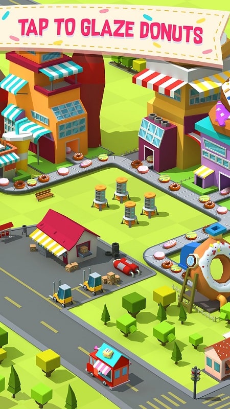 Donut Factory Tycoon Games APK - screenshot 1