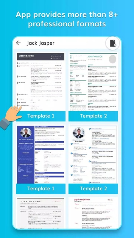 CV Professional Resume Maker APK - screenshot 2