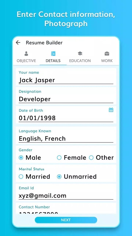 CV Professional Resume Maker APK - screenshot 3