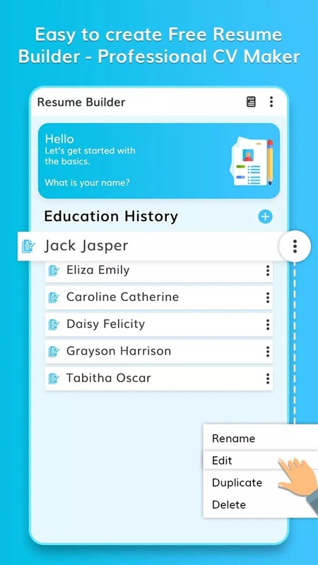 CV Professional Resume Maker APK - screenshot 5