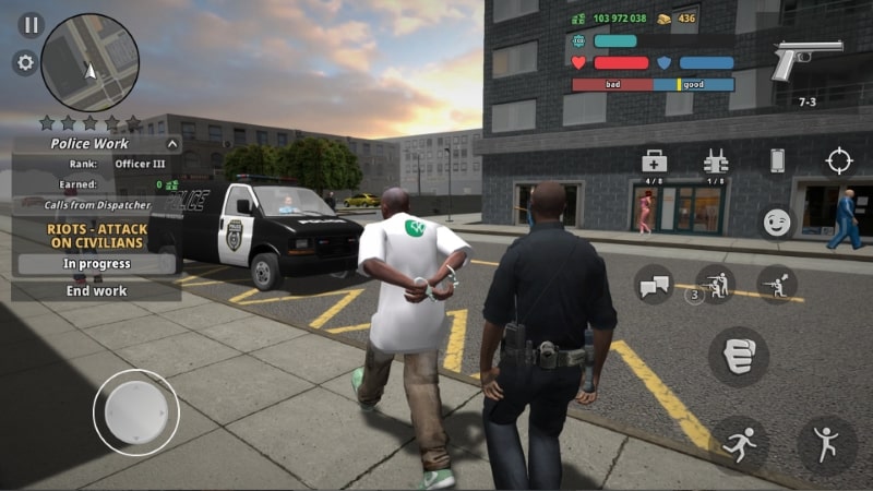 Police Cop Simulator Gang War APK - screenshot 1