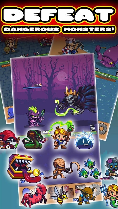 Idle Grindia Dungeon Quest APK - screenshot 1