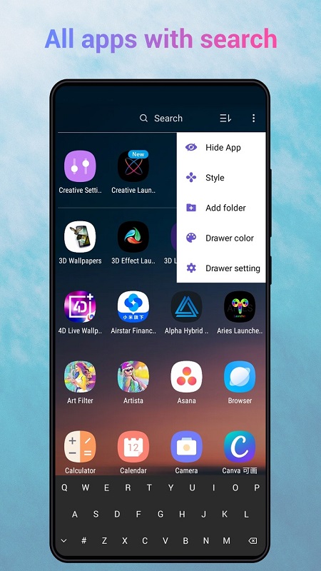 Creative Launcher APK - screenshot 2