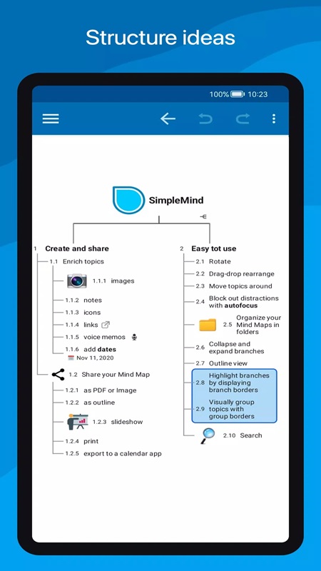 SimpleMind Pro - screenshot 1