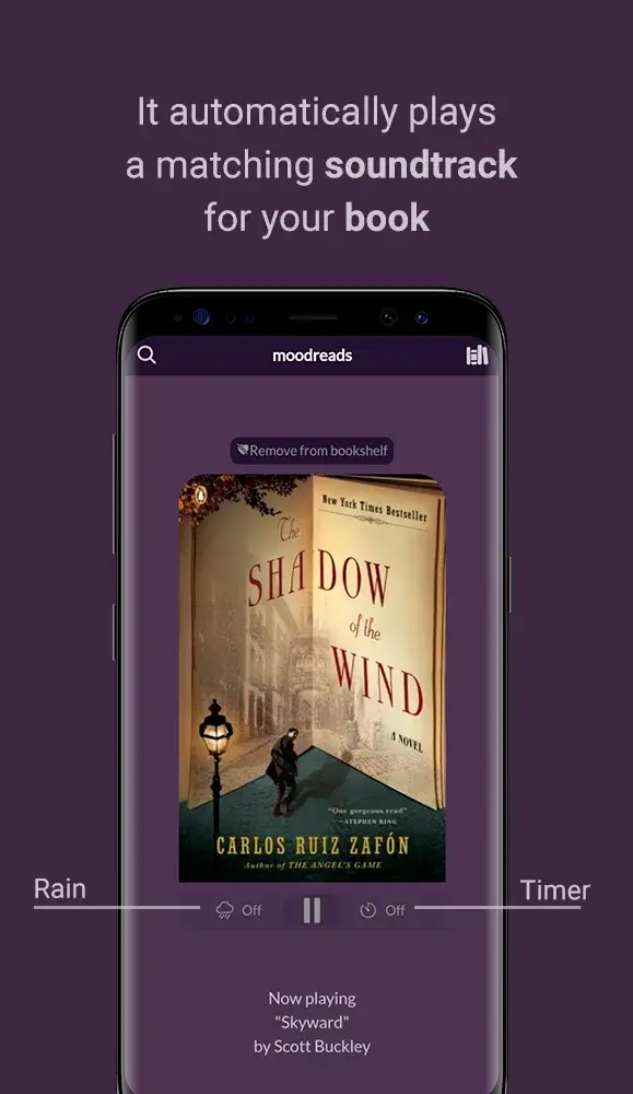 Moodreads Music for reading - screenshot 2