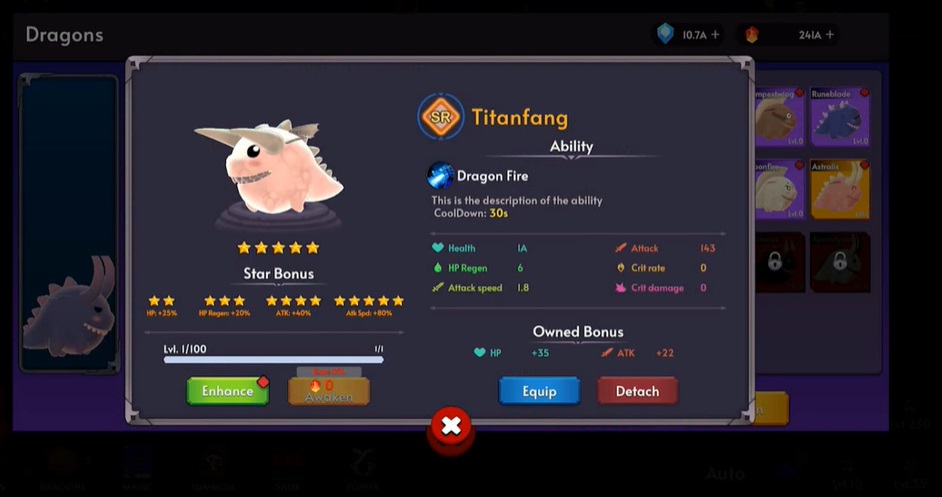 Tiny Dragon Heroes Idle RPG - screenshot 1