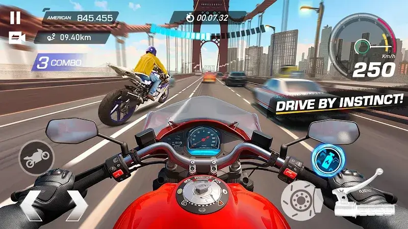 Moto Rider Traffic Highway - screenshot 1