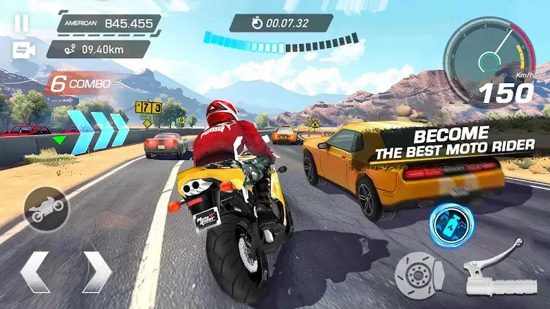 Moto Rider Traffic Highway - screenshot 2