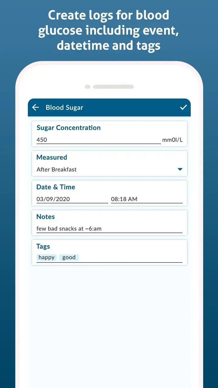 Diabetes Diary - screenshot 4