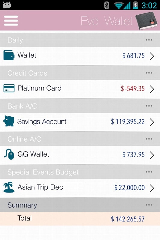 EvoWallet MoneyTracker Premium APK - screenshot 3