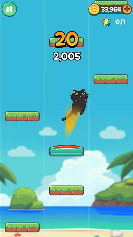 Cat&Friends! Jumping Away APK - screenshot 1