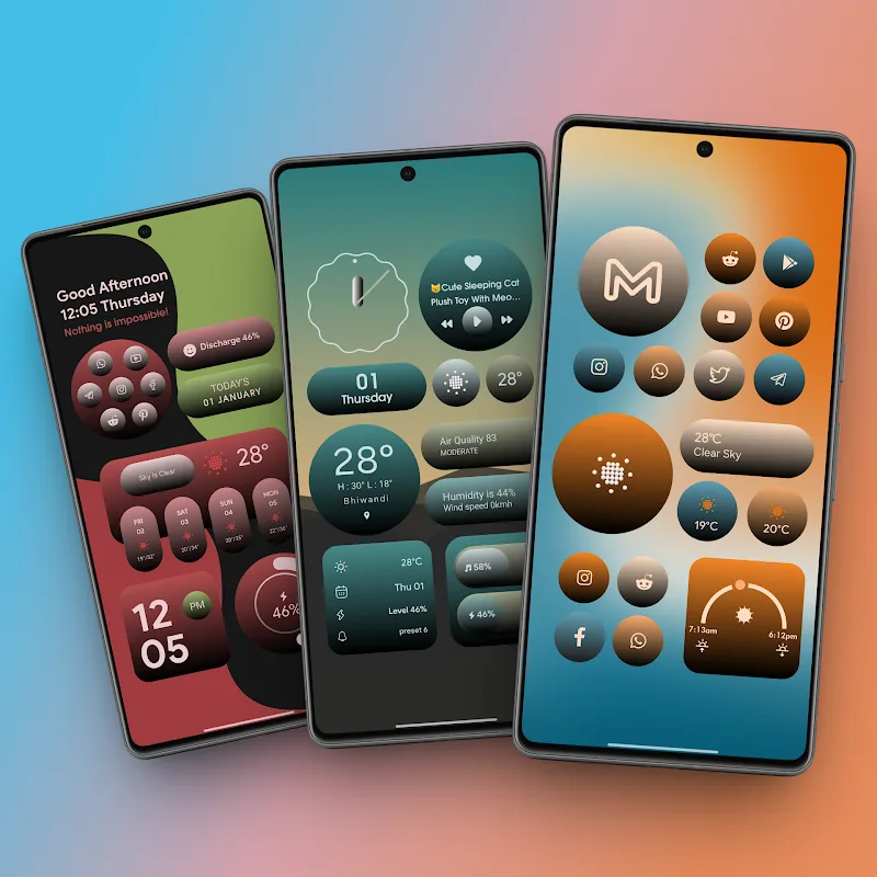 My Thing Adaptive KWGT v1.0.6 APK (Full Version) - screenshot 5