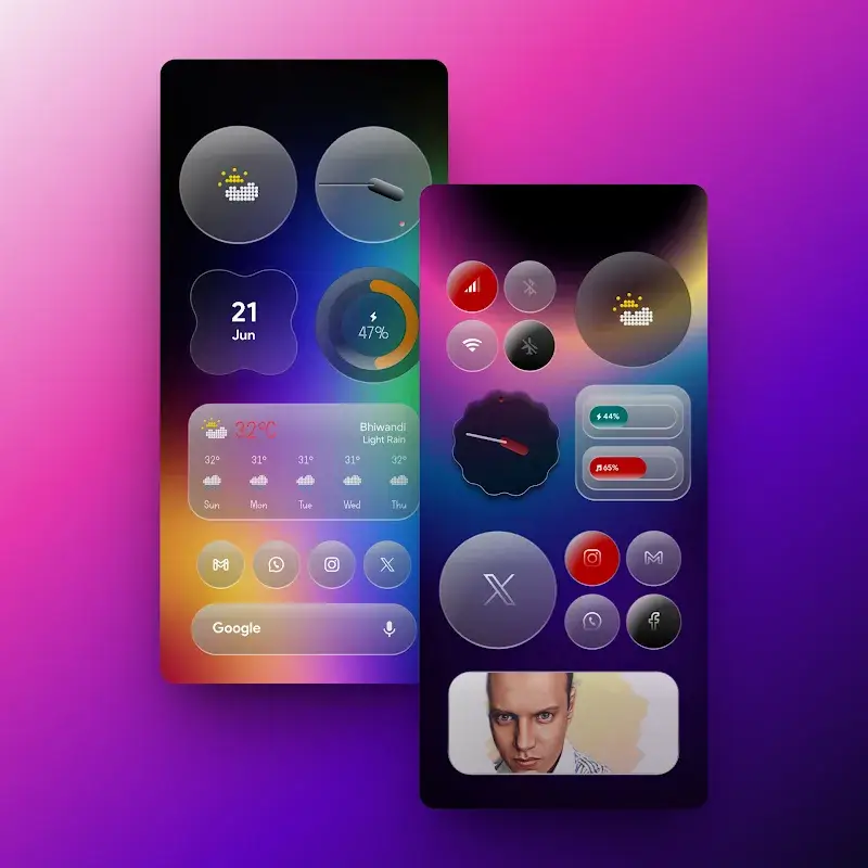 My Thing Glass Kwgt - screenshot 1