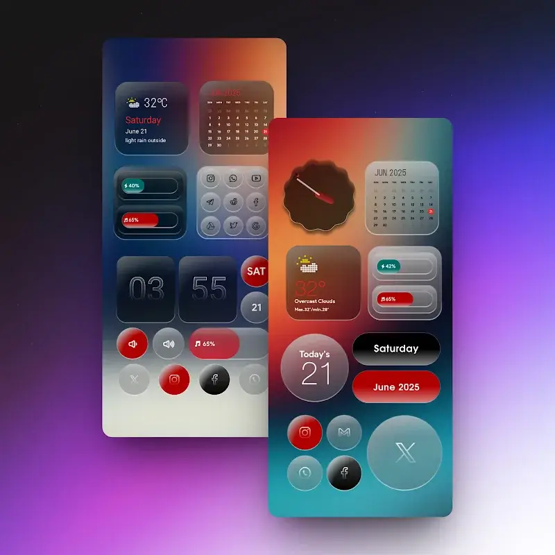 My Thing Glass Kwgt - screenshot 2