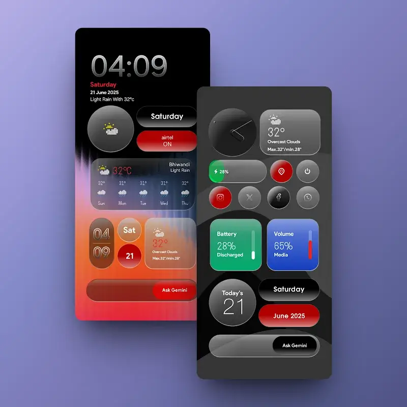 My Thing Glass Kwgt - screenshot 5
