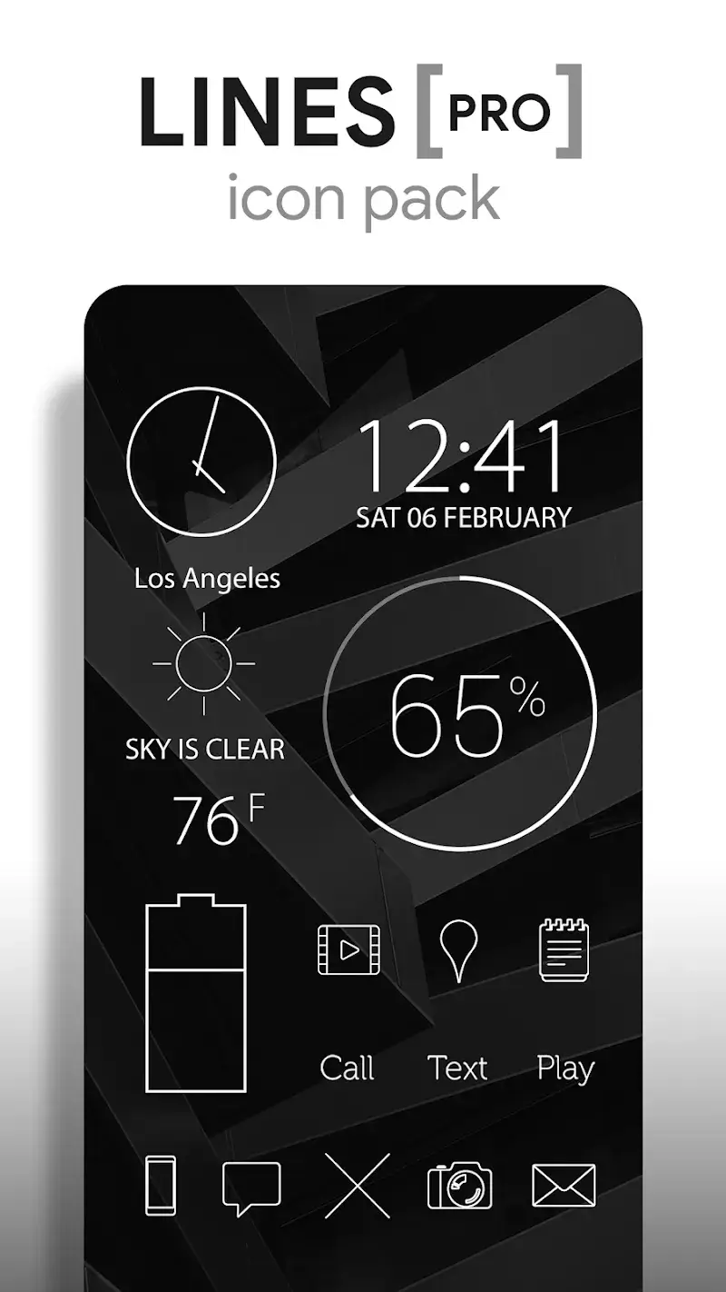 Lines Pro - Icon Pack - screenshot 1