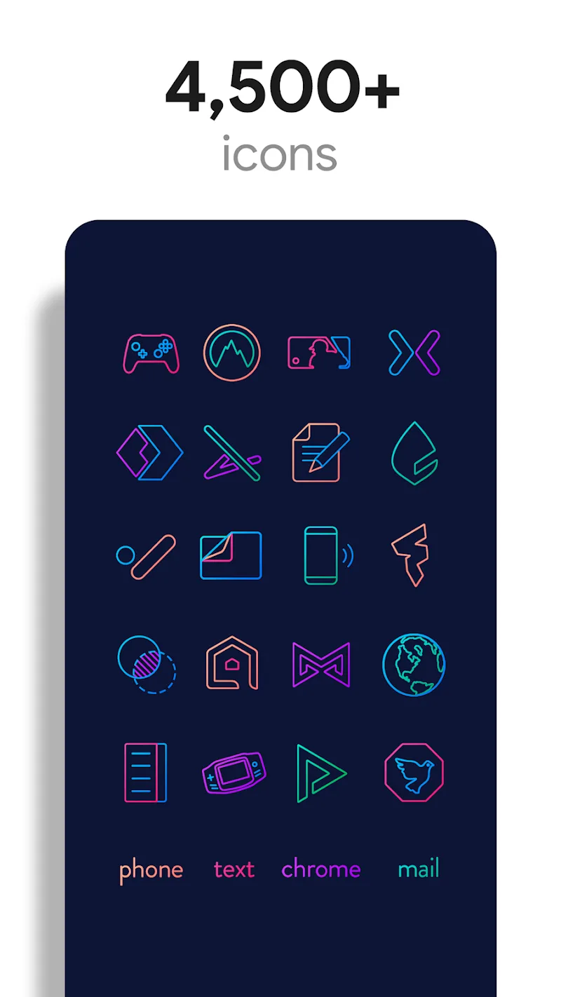 Lines Chroma - Icon Pack - screenshot 2