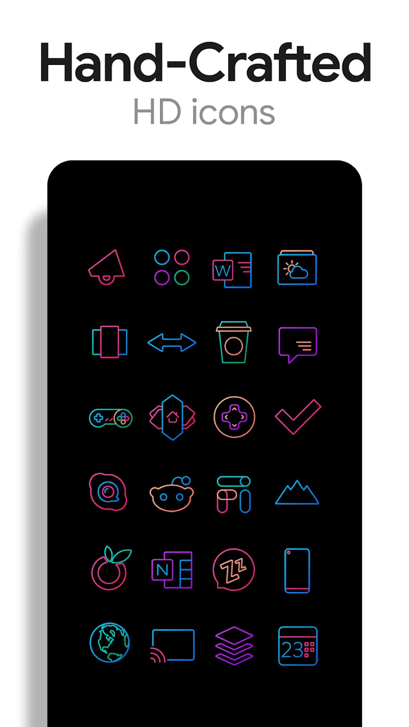 Lines Chroma - Icon Pack - screenshot 3