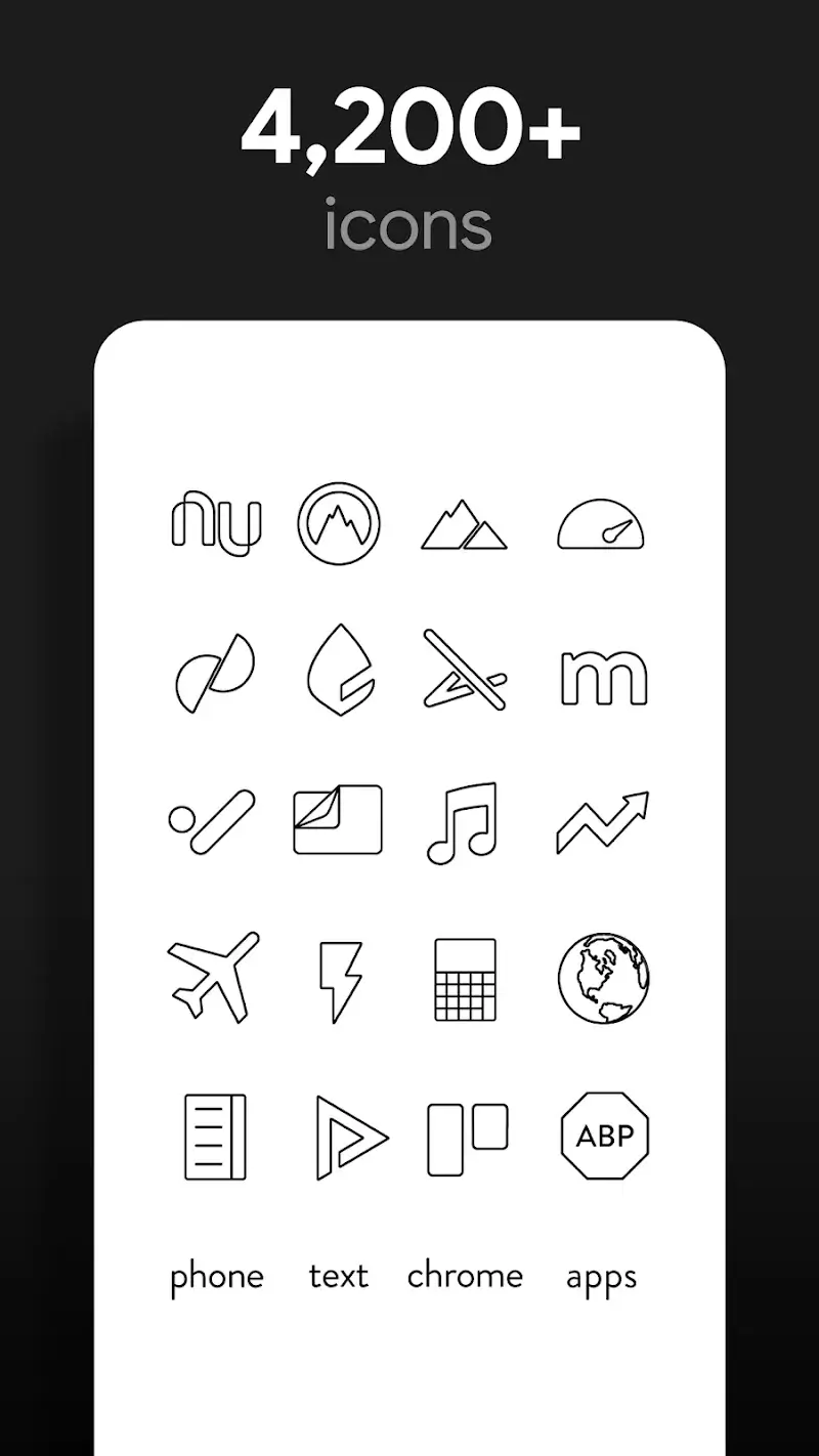 Lines Dark Pro - Icon Pack - screenshot 2