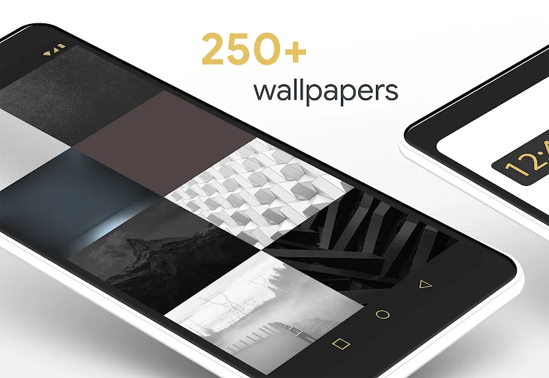 Lines Gold Pro - Icon Pack - screenshot 4