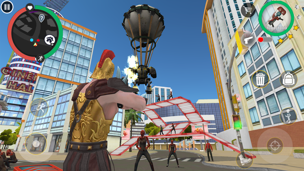 Rope Hero Cheatground MOD - screenshot 1