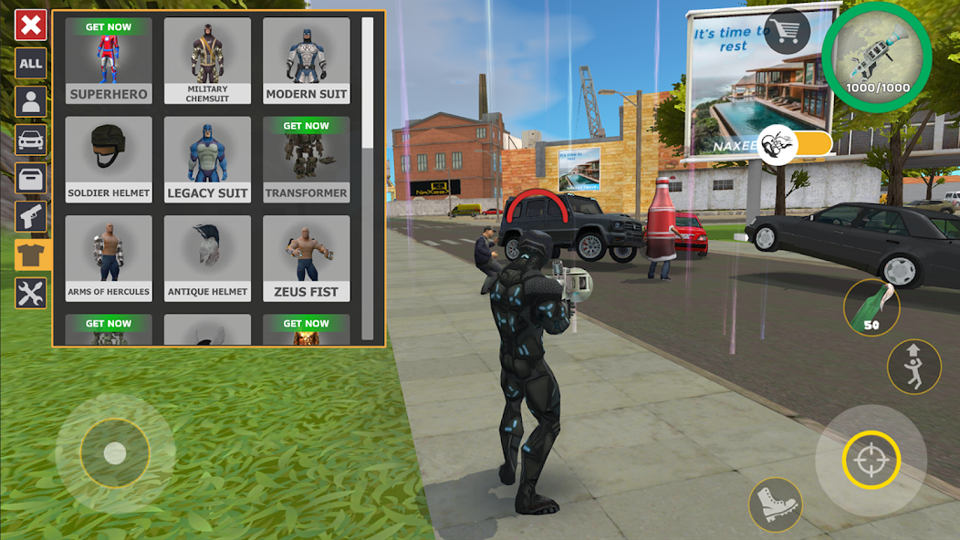 Rope Hero Cheatground MOD - screenshot 24