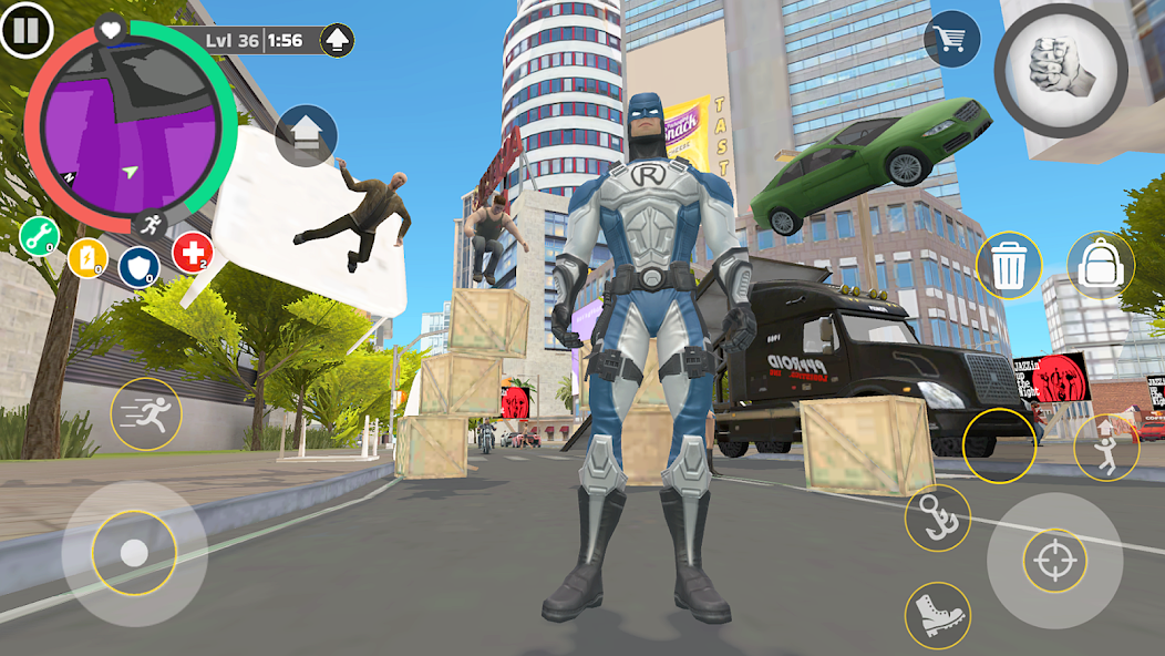 Rope Hero Cheatground MOD - screenshot 25