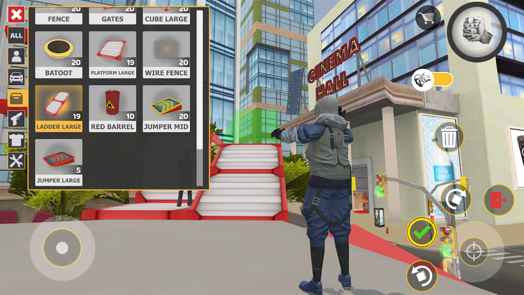 Rope Hero Cheatground MOD - screenshot 4