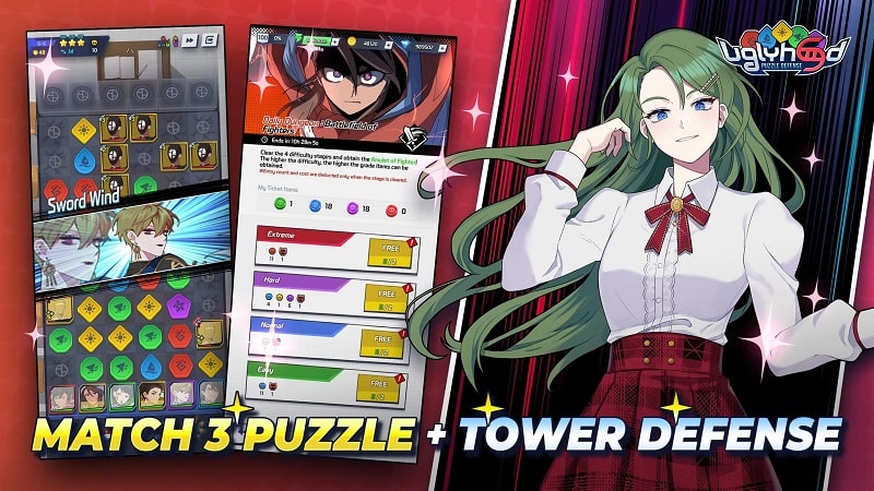 Uglyhood Puzzle Defense APK - screenshot 3