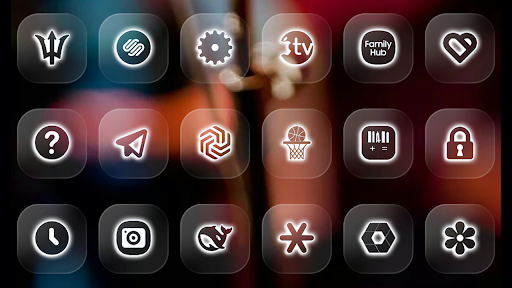 Neon Glass Icon Pack - screenshot 1