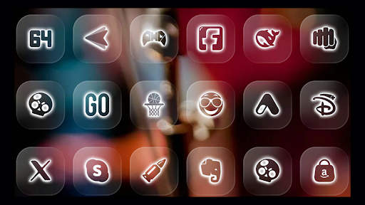 Neon Glass Icon Pack - screenshot 2