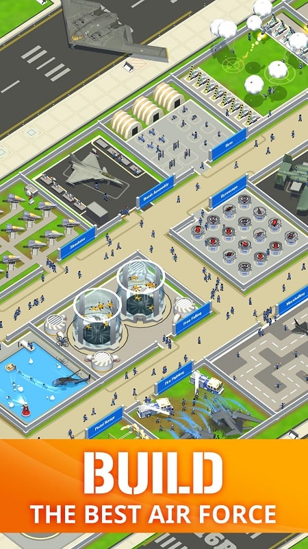 Idle Air Force Base APK - screenshot 1
