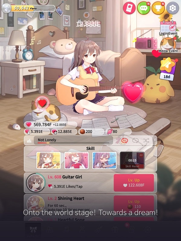 Guitar Girl : Relaxing Music Game - screenshot 1