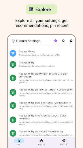 Hidden Settings - screenshot 3