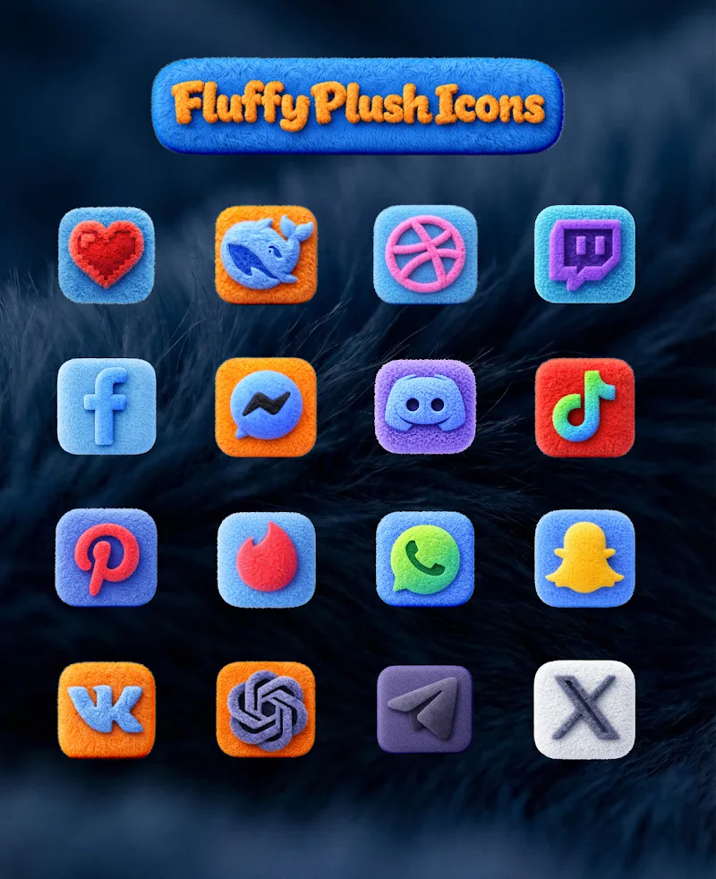 Fluffy 3D Plush Icon Pack v1.0.3 APK (Full Version) - screenshot 6