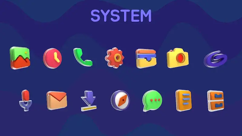 Glasstic 3D Icon Pack - screenshot 5