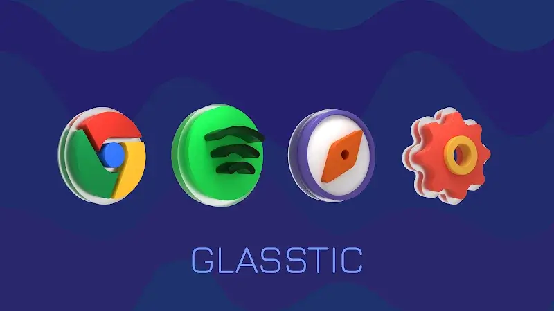 Glasstic 3D Icon Pack - screenshot 6
