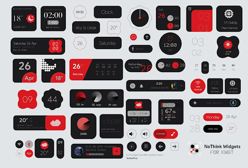 NoThink Widgets for KWGT - screenshot 1