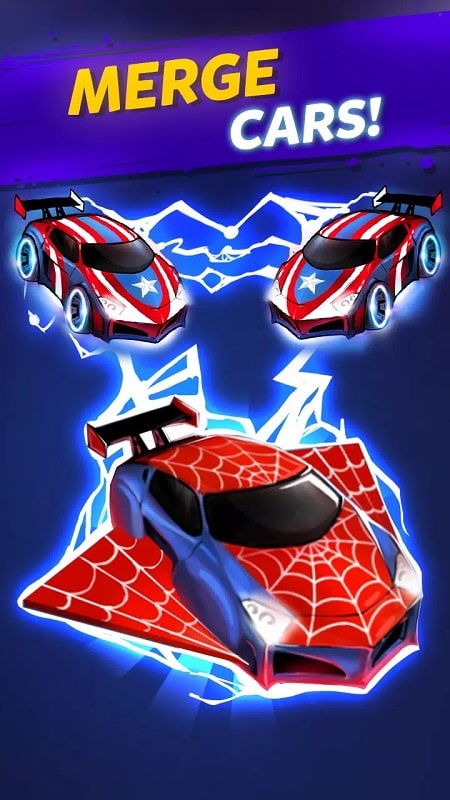 Merge Cyber Car APK - screenshot 1