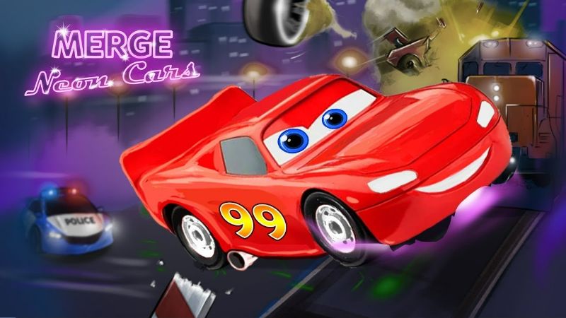 Merge Neon Car APK MOD APK icon