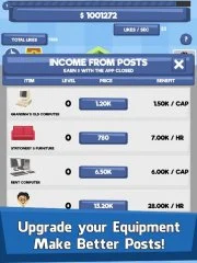Social Network Tycoon - Idle Clicker & Tap Game - screenshot 3