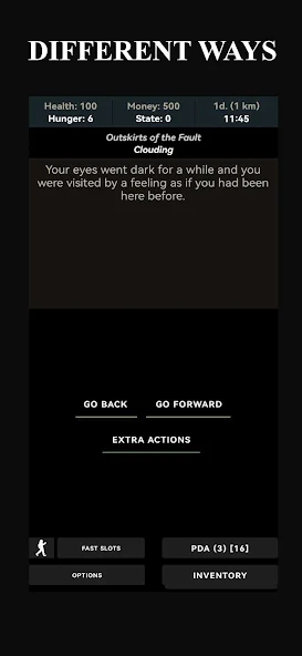 Fault Zone: Text RPG Survival - screenshot 3