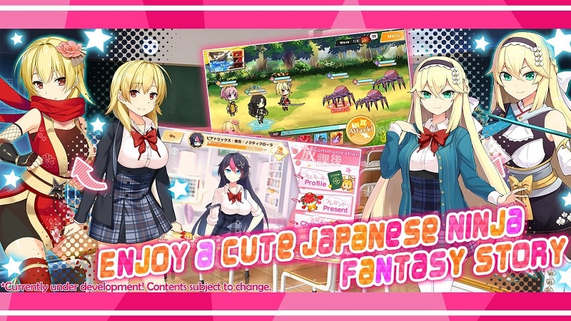 Moe! Ninja Girls RPG APK - screenshot 1