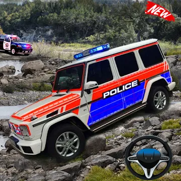 Offroad Police Car Driving Simulator Game MOD APK icon