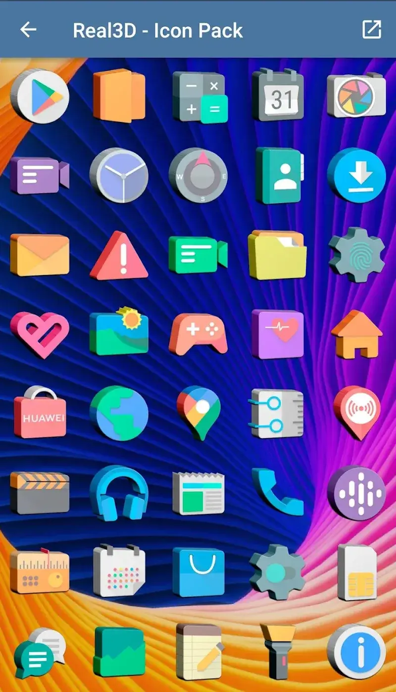 Real3D - Icon Pack - screenshot 2