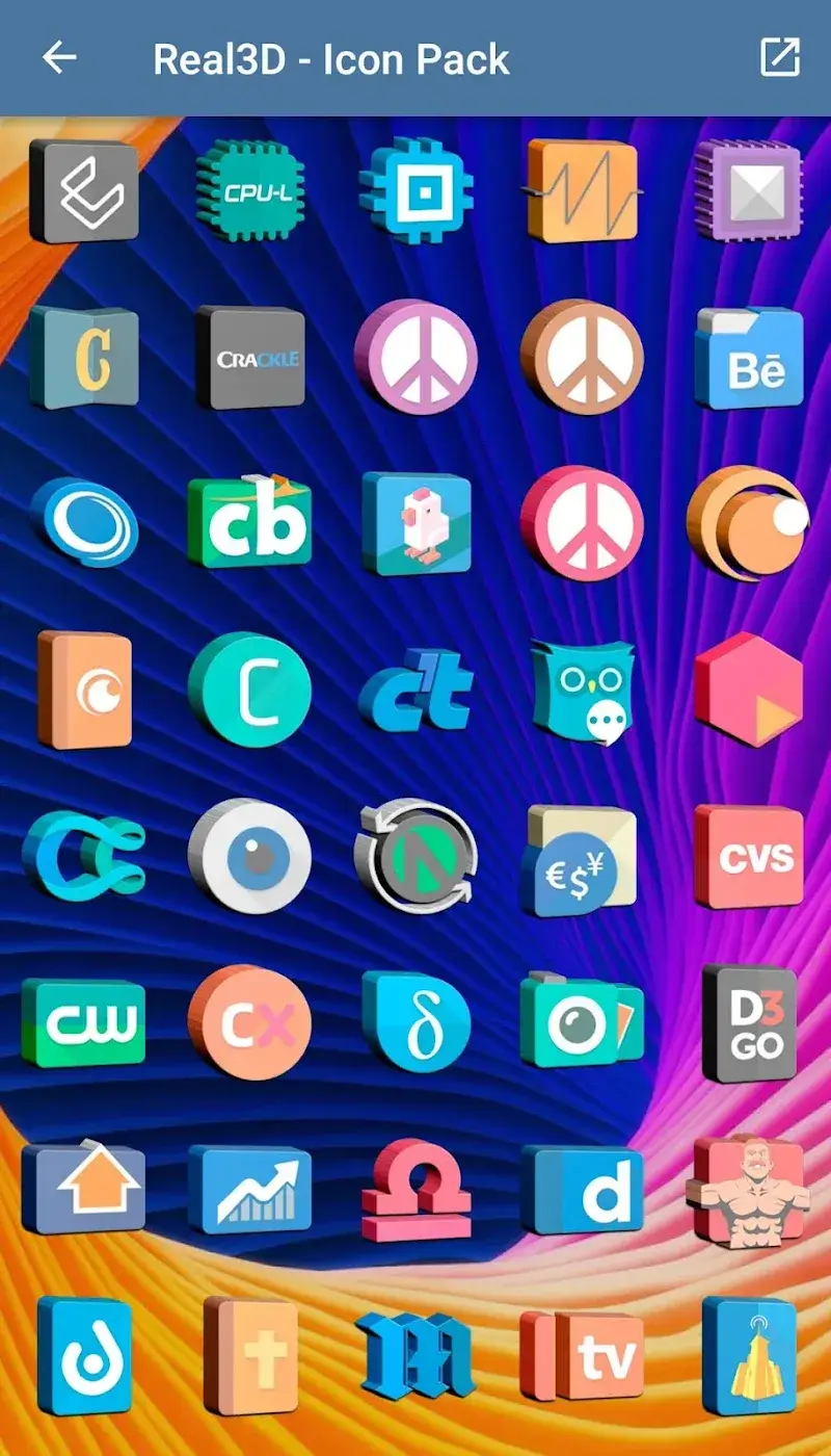 Real3D - Icon Pack - screenshot 6