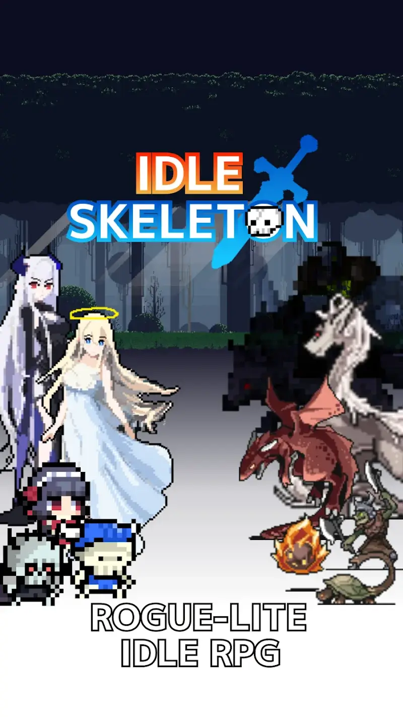 Idle Skeleton - Pixel RPG - screenshot 1