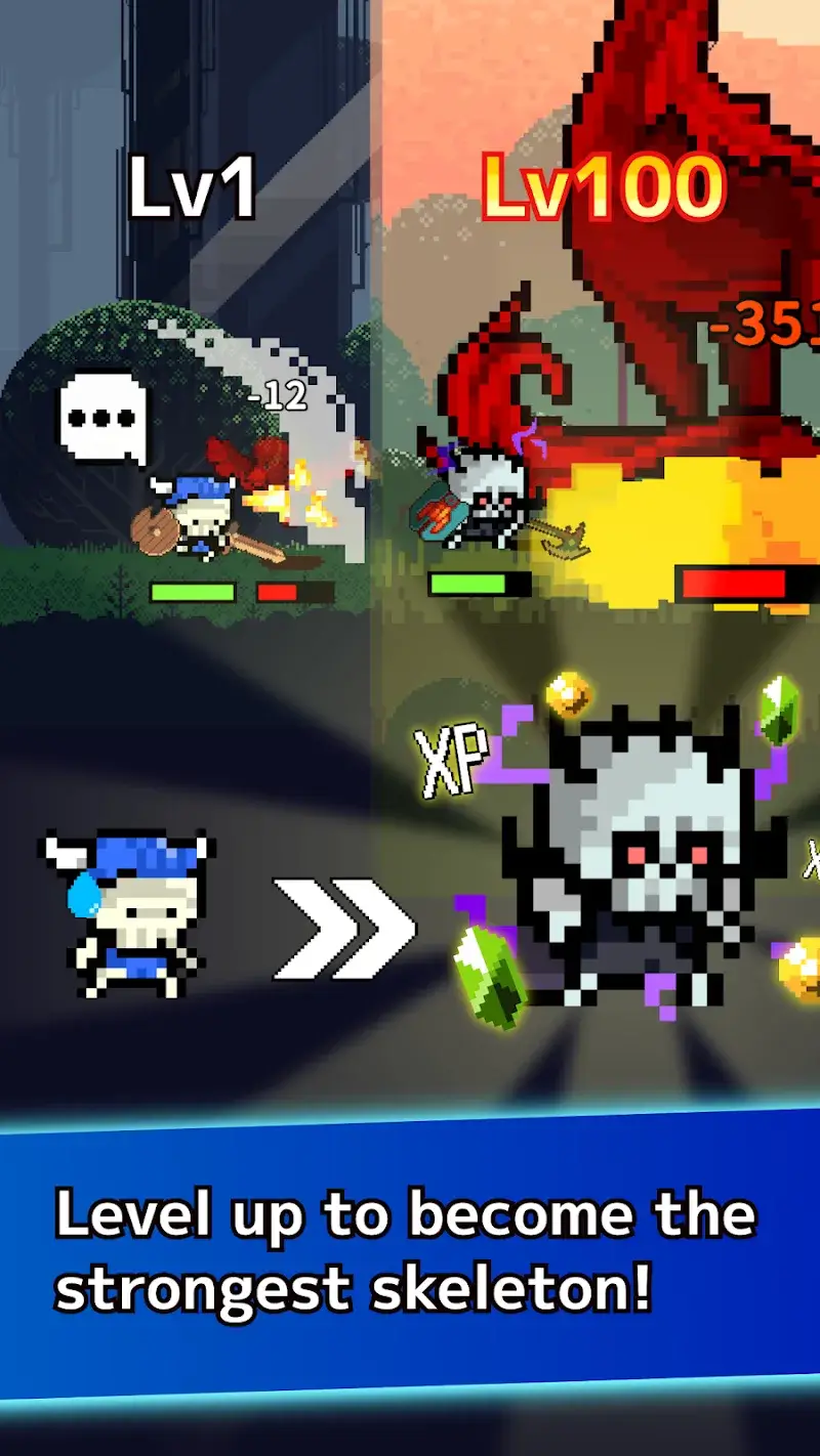 Idle Skeleton - Pixel RPG - screenshot 3