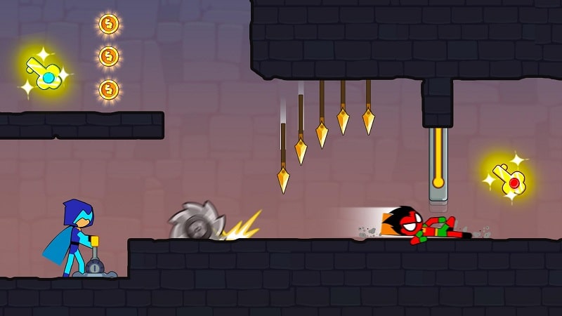 Stickman Red boy and Blue girl APK - screenshot 1