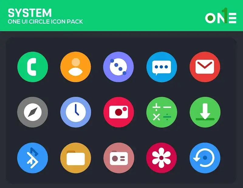 OneUI Circle Icon Pack - screenshot 1